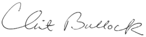 Clint Bullock signature